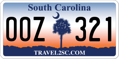 SC license plate OOZ321