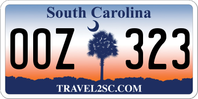 SC license plate OOZ323