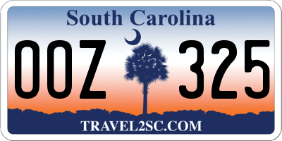 SC license plate OOZ325