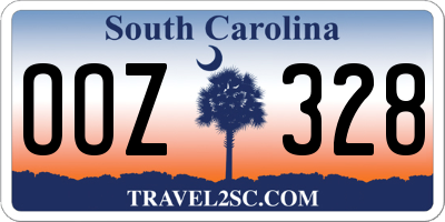 SC license plate OOZ328