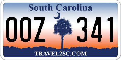 SC license plate OOZ341