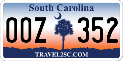 SC license plate OOZ352