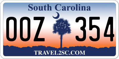 SC license plate OOZ354