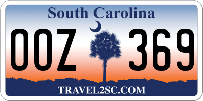 SC license plate OOZ369