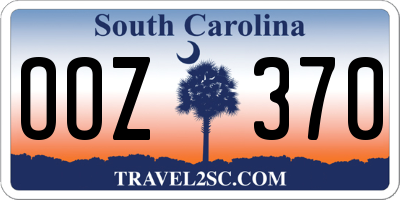SC license plate OOZ370