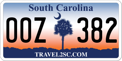 SC license plate OOZ382