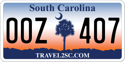 SC license plate OOZ407