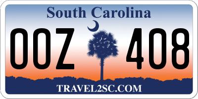 SC license plate OOZ408