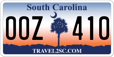 SC license plate OOZ410