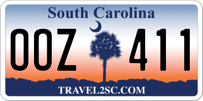 SC license plate OOZ411