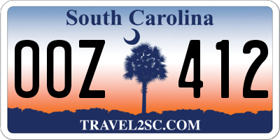 SC license plate OOZ412