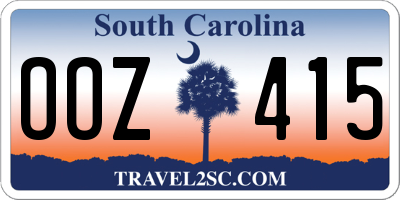 SC license plate OOZ415