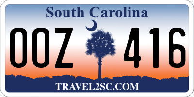 SC license plate OOZ416