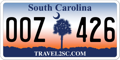 SC license plate OOZ426