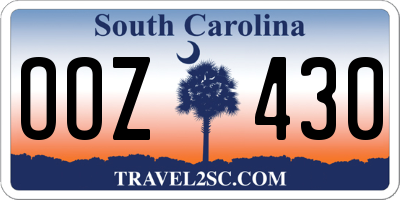 SC license plate OOZ430