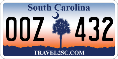 SC license plate OOZ432