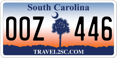 SC license plate OOZ446