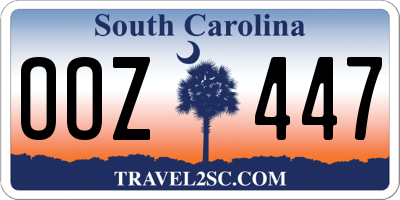SC license plate OOZ447