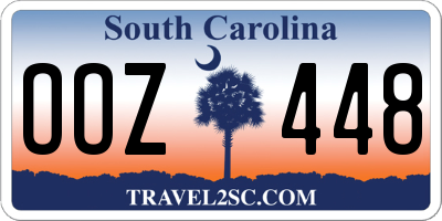SC license plate OOZ448