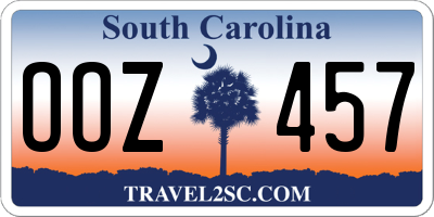 SC license plate OOZ457