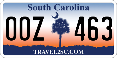 SC license plate OOZ463