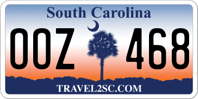 SC license plate OOZ468