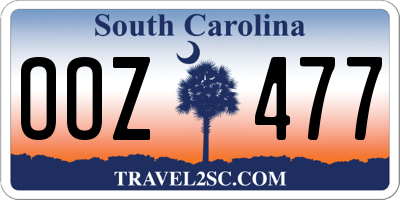 SC license plate OOZ477