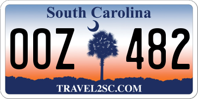 SC license plate OOZ482