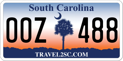 SC license plate OOZ488