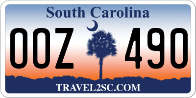 SC license plate OOZ490