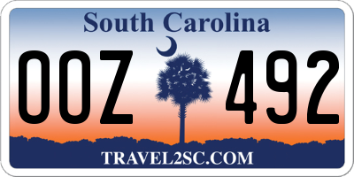SC license plate OOZ492