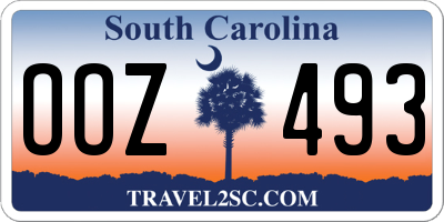 SC license plate OOZ493