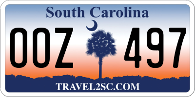 SC license plate OOZ497