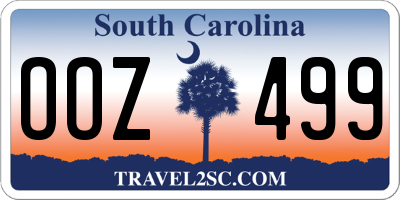 SC license plate OOZ499