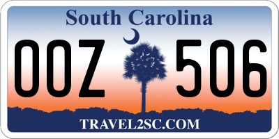 SC license plate OOZ506
