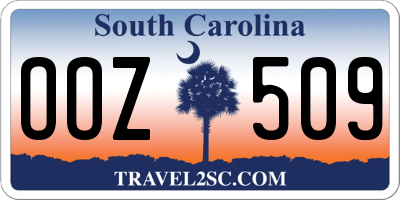 SC license plate OOZ509