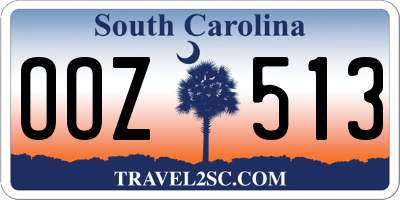 SC license plate OOZ513