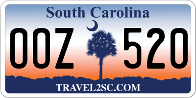 SC license plate OOZ520