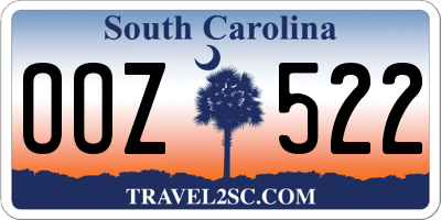 SC license plate OOZ522