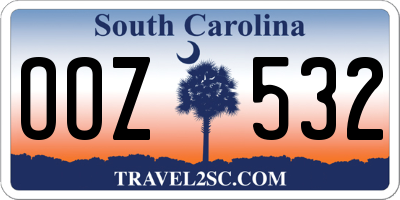 SC license plate OOZ532