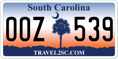 SC license plate OOZ539