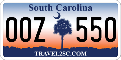 SC license plate OOZ550
