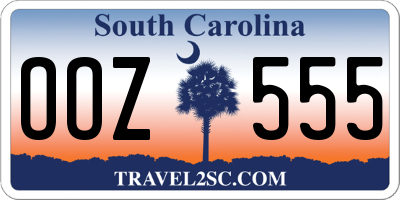 SC license plate OOZ555