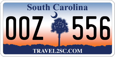 SC license plate OOZ556