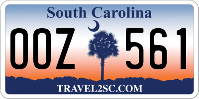SC license plate OOZ561