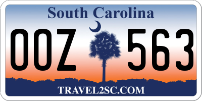 SC license plate OOZ563
