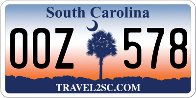 SC license plate OOZ578