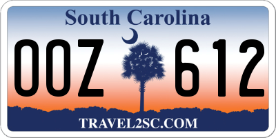 SC license plate OOZ612
