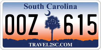 SC license plate OOZ615
