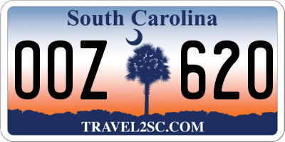 SC license plate OOZ620
